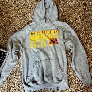 University of Minnesota Golden Gophers Gray Hoodie - Size M